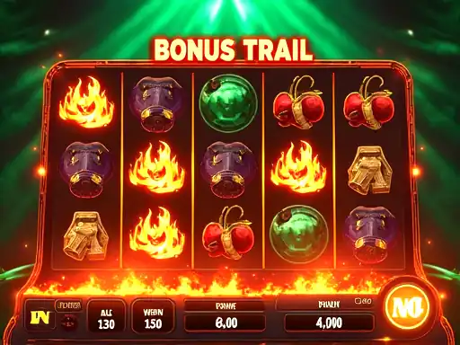 Bush Fire Bonus Trail pokie artwork at KingBillyWin Casino